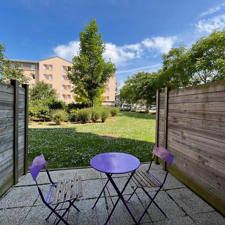 Acajou, Studio Avec Terrasse Et Parking Prive Caen Eksteriør bilde